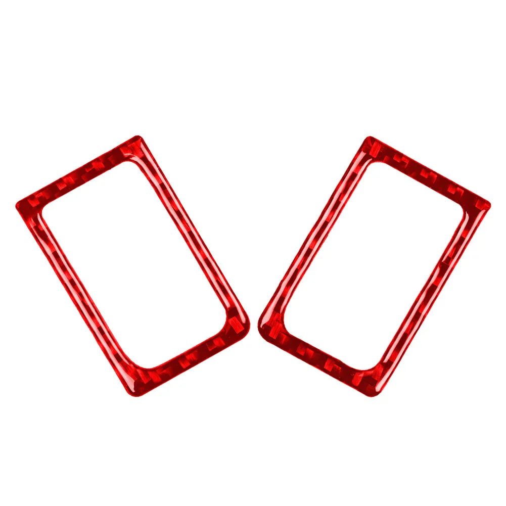 Red Interior Door Lock Pins Frame Cover Trim for Nissan GTR R35 (2008-2020)