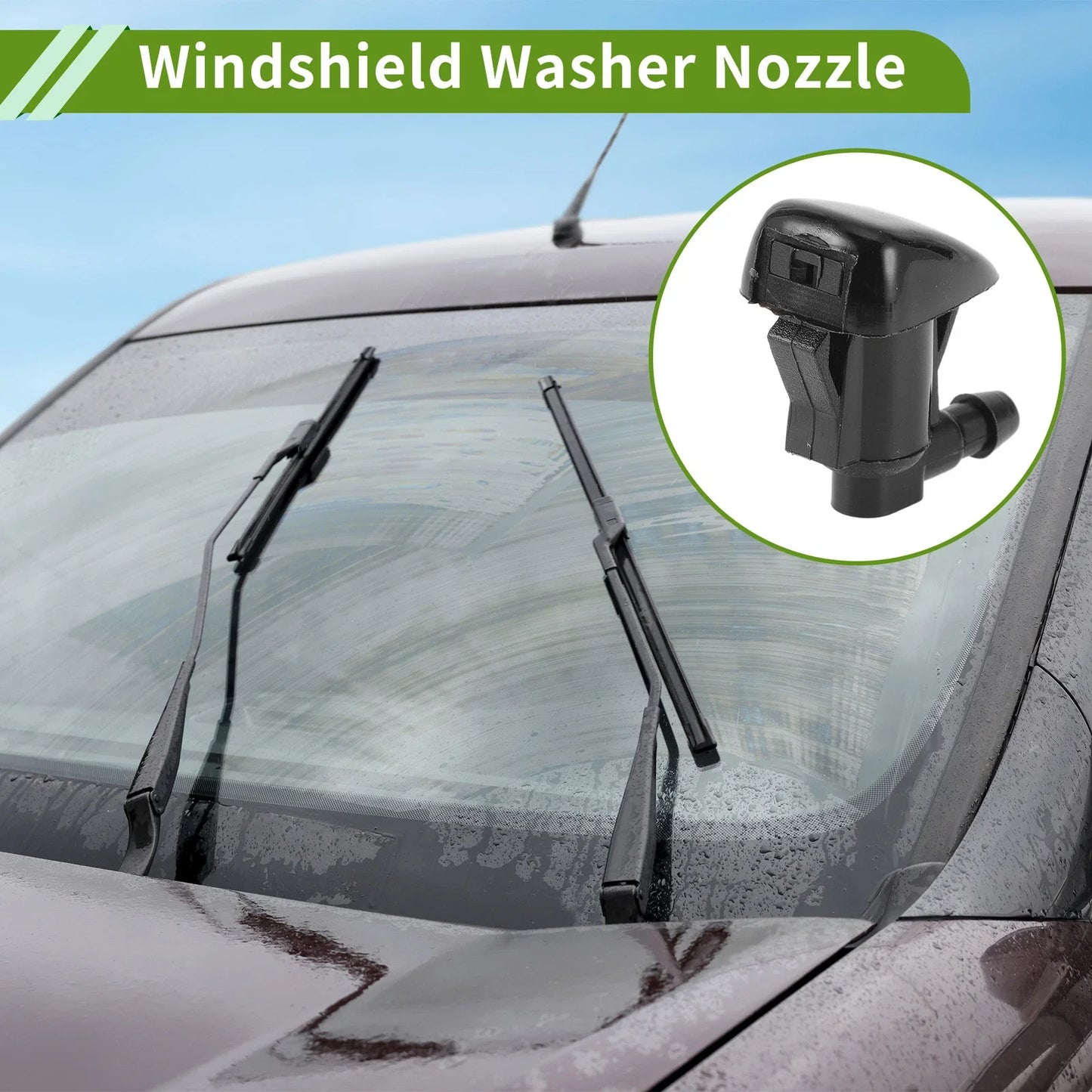 Windshield Washer Nozzle & Hose Connector for GMC (2007-2014)