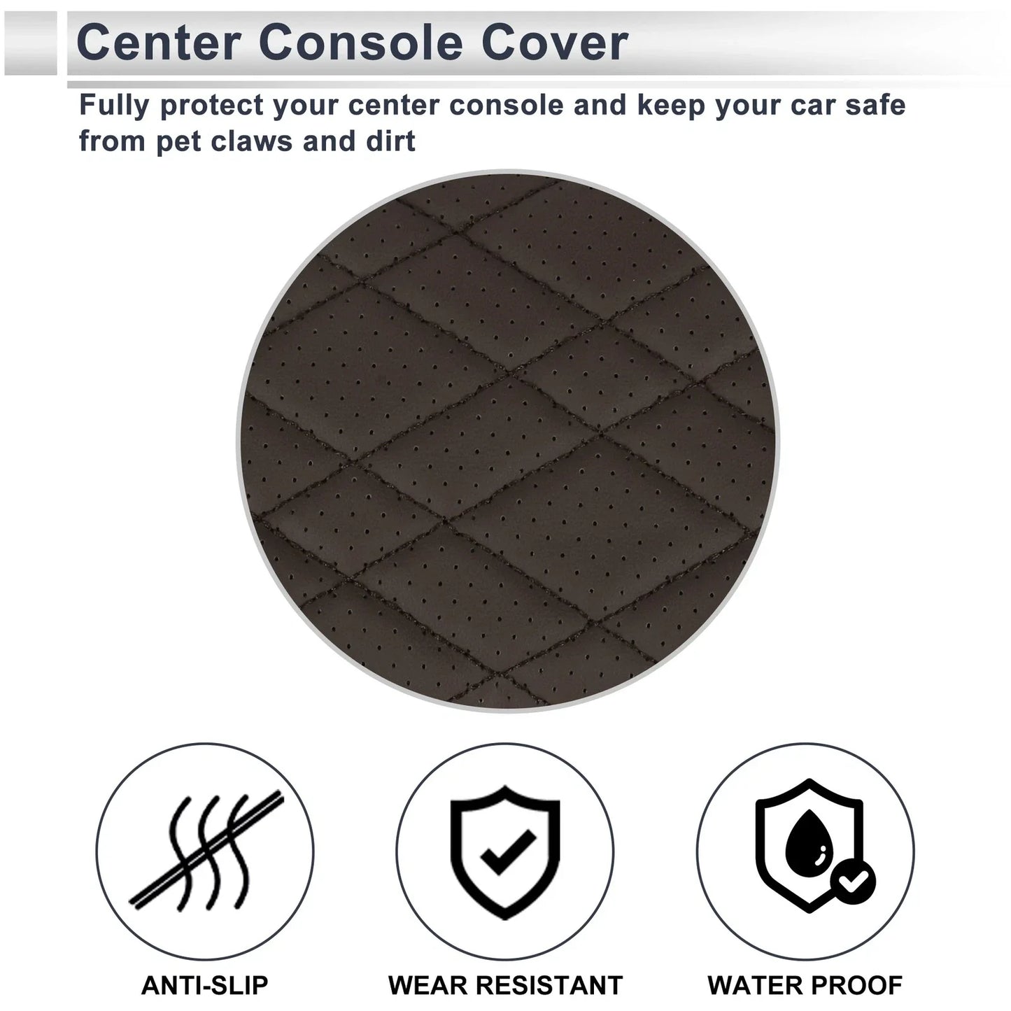 Center Console Cover for BMW 2 Series (2021-2024) Deep Brown 1 Pc