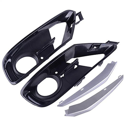 4Pcs ABS Front Bumper Fog Light Grille Cover Trim for BMW 3 Series (2012-2019)