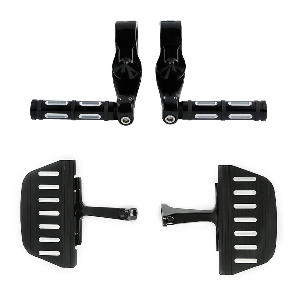 Rear Passenger Floorboards & Highway Foot Pegs for Harley Street Glide (93-25)