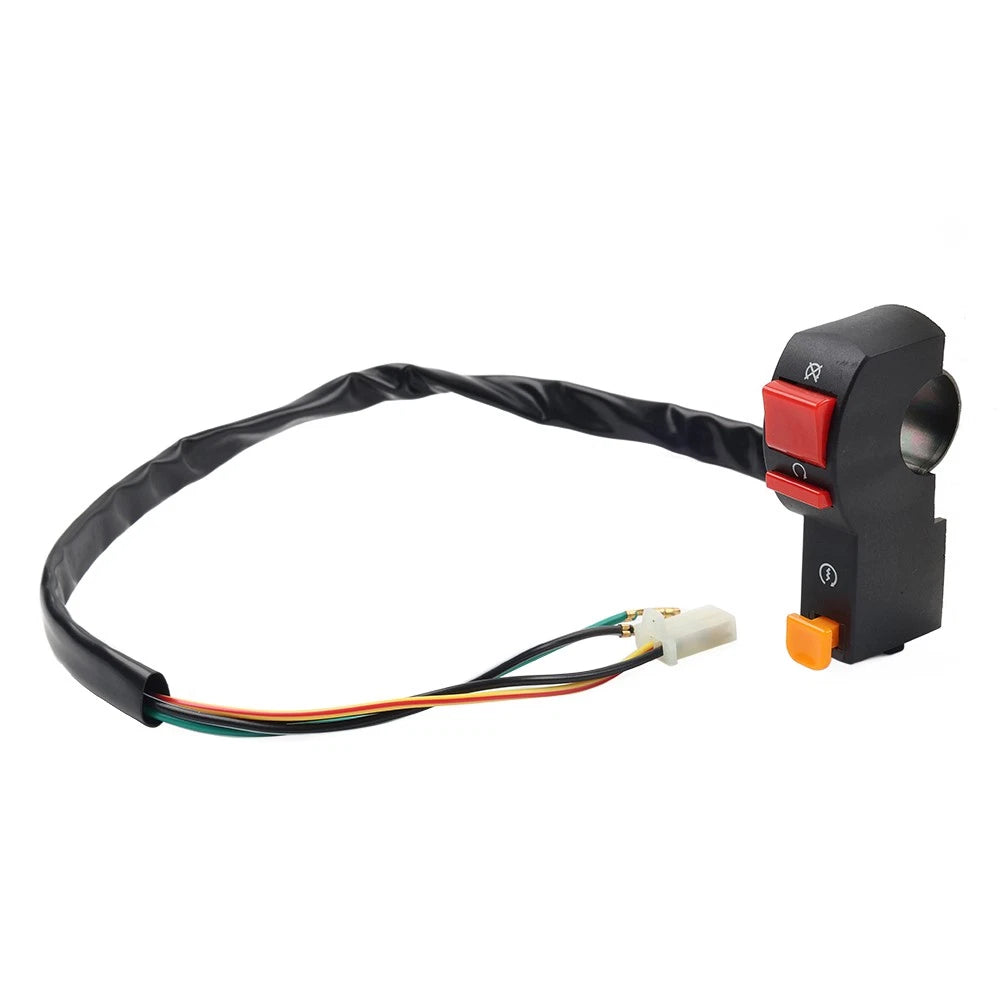 Universal 12V Handlebar ON/OFF Switch for Motorcycle Scooter Dirt Bike (7/8")