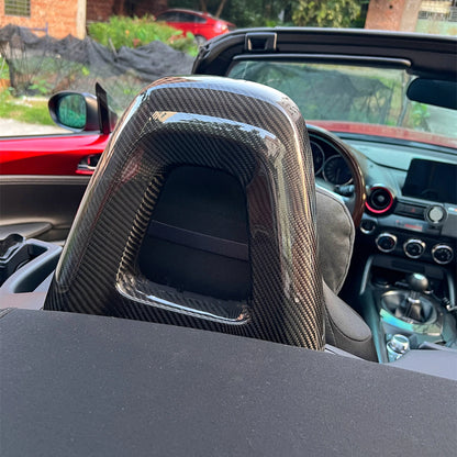 1 Pair Seat Back Cover for Mazda MX5 Miata ND (2016-2025) Carbon Fiber