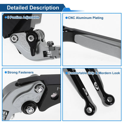 Adjustable Brake Clutch Levers for Kawasaki Z1000SX (2017–2020) 1 Pair
