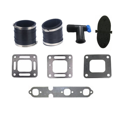 Set of 4 Exhaust Manifold Bellow Kits for MerCruiser V6 (175-205)