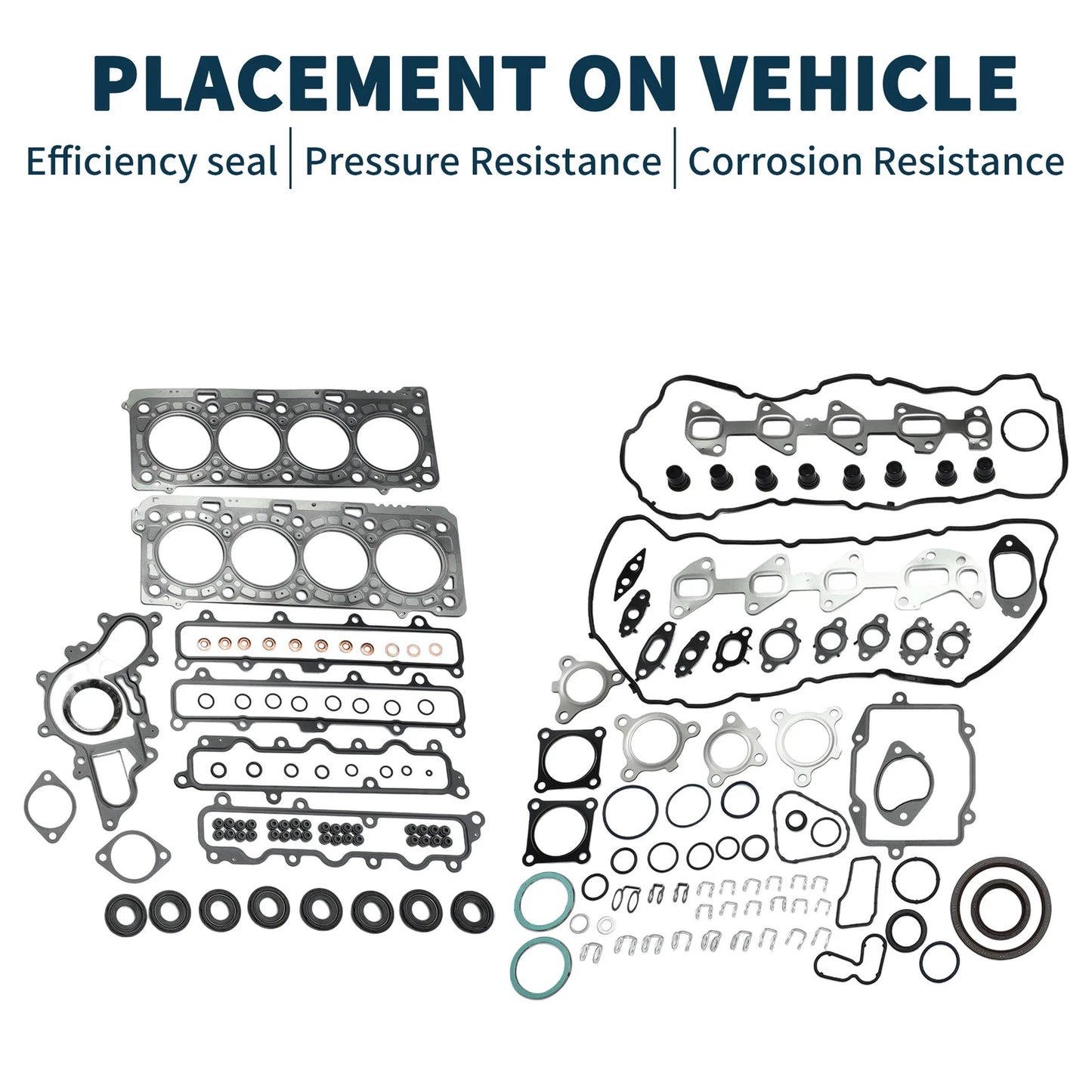 Cylinder Head Gasket Kit Set of 1 for Toyota 1VD (No. 0411151030/0411151040)