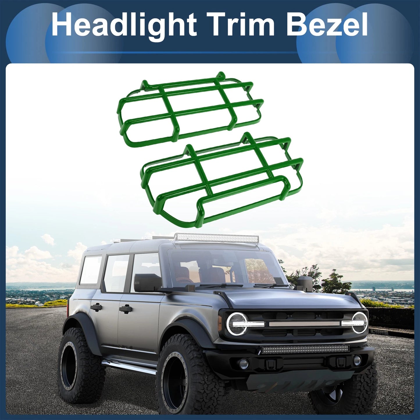 1 Pair Front Left Headlights