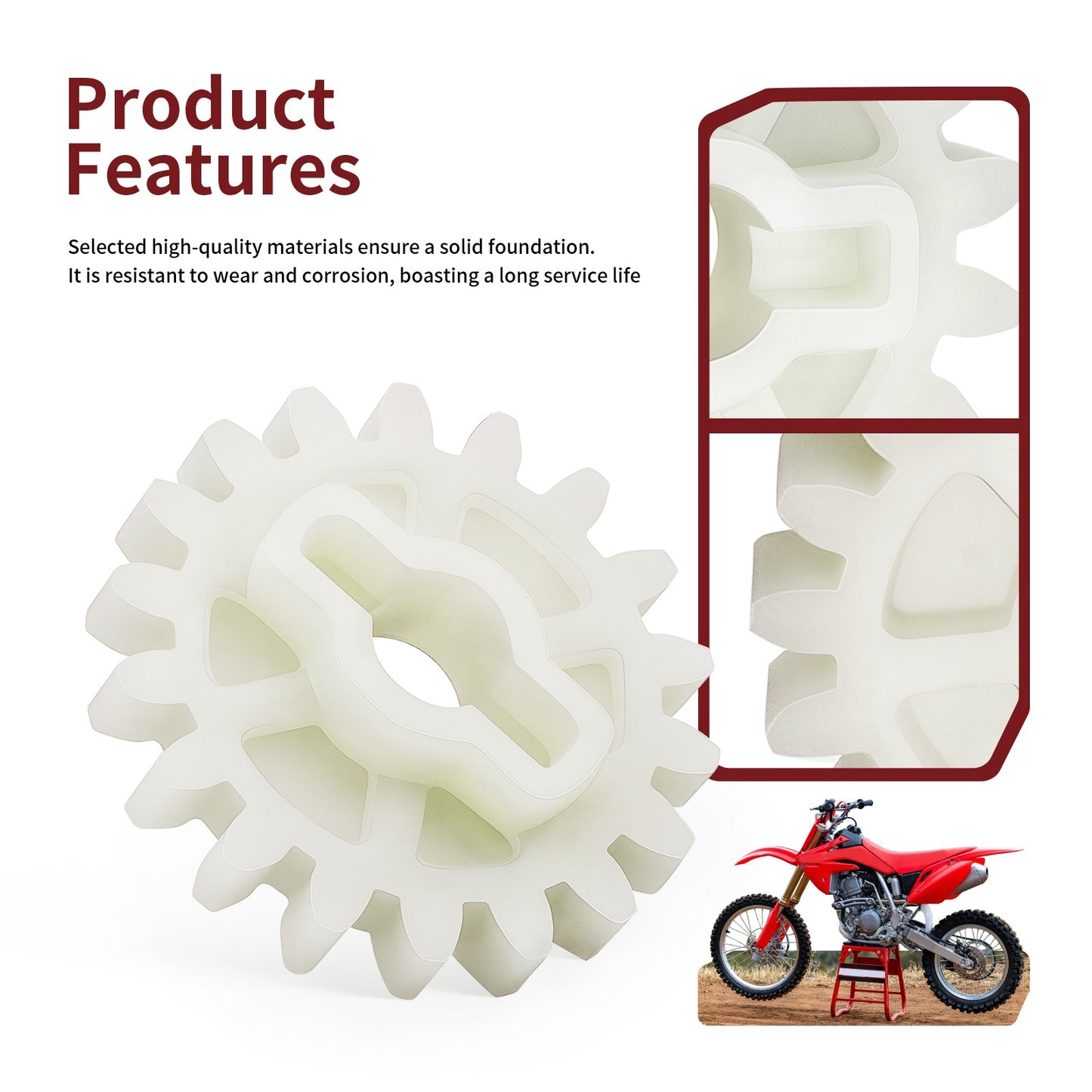 Oil Pump Driven Gear 18T for Honda CRF250R CRF250X (2004–2017)