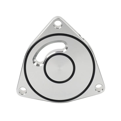 Silver Turbo Blow Off Valve BOV Plate Spacer for Honda Civic (2015-2021)