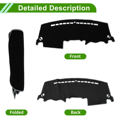 Dashboard Cover for Kia Sportage R (2011–2016) - Polyester Black Gray