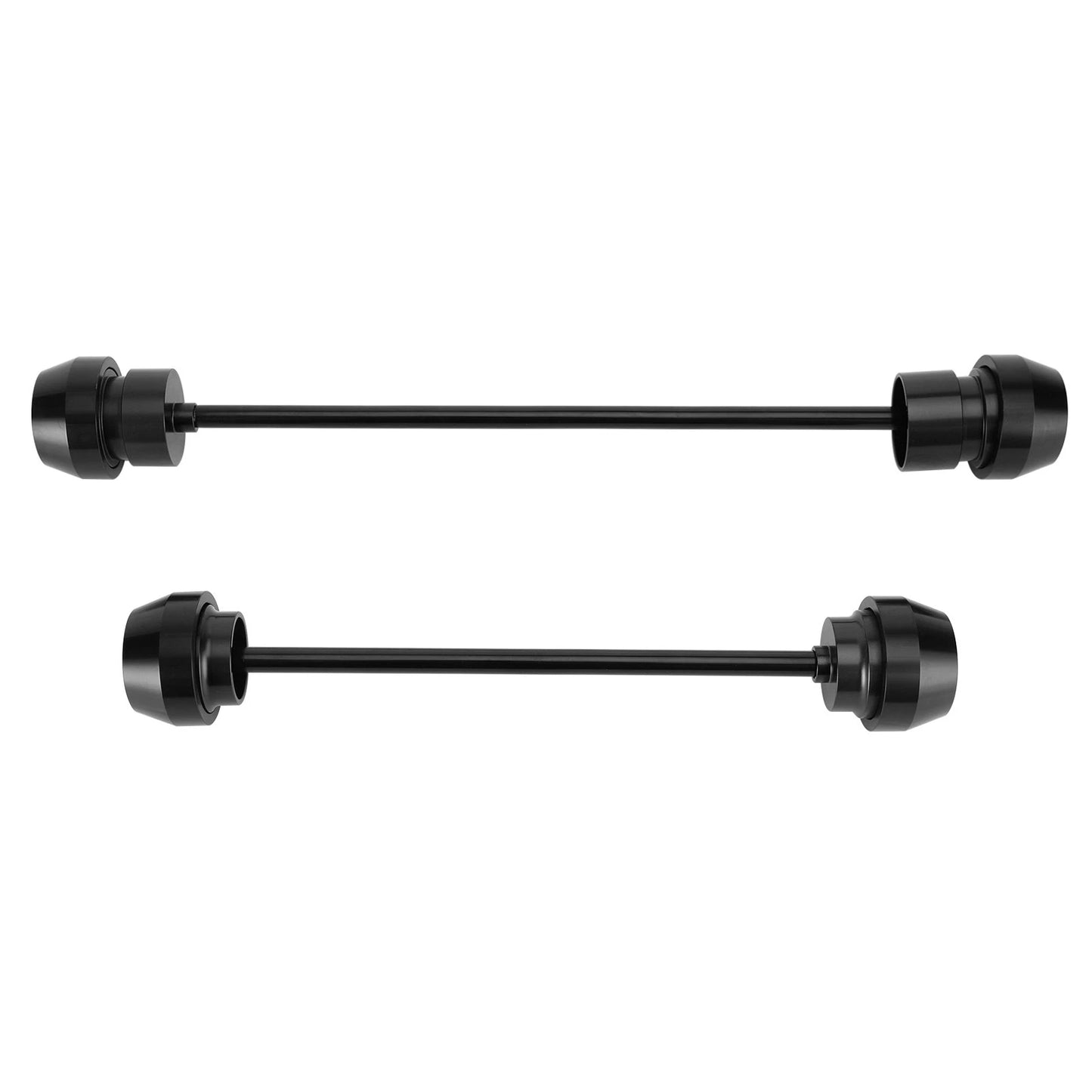 Black Front & Rear Axle Fork Wheel Slide for Yamaha YZF-R7 (2021–2023)