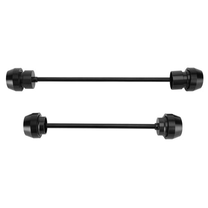 Black Front & Rear Axle Fork Wheel Slide for Yamaha YZF-R7 (2021–2023)
