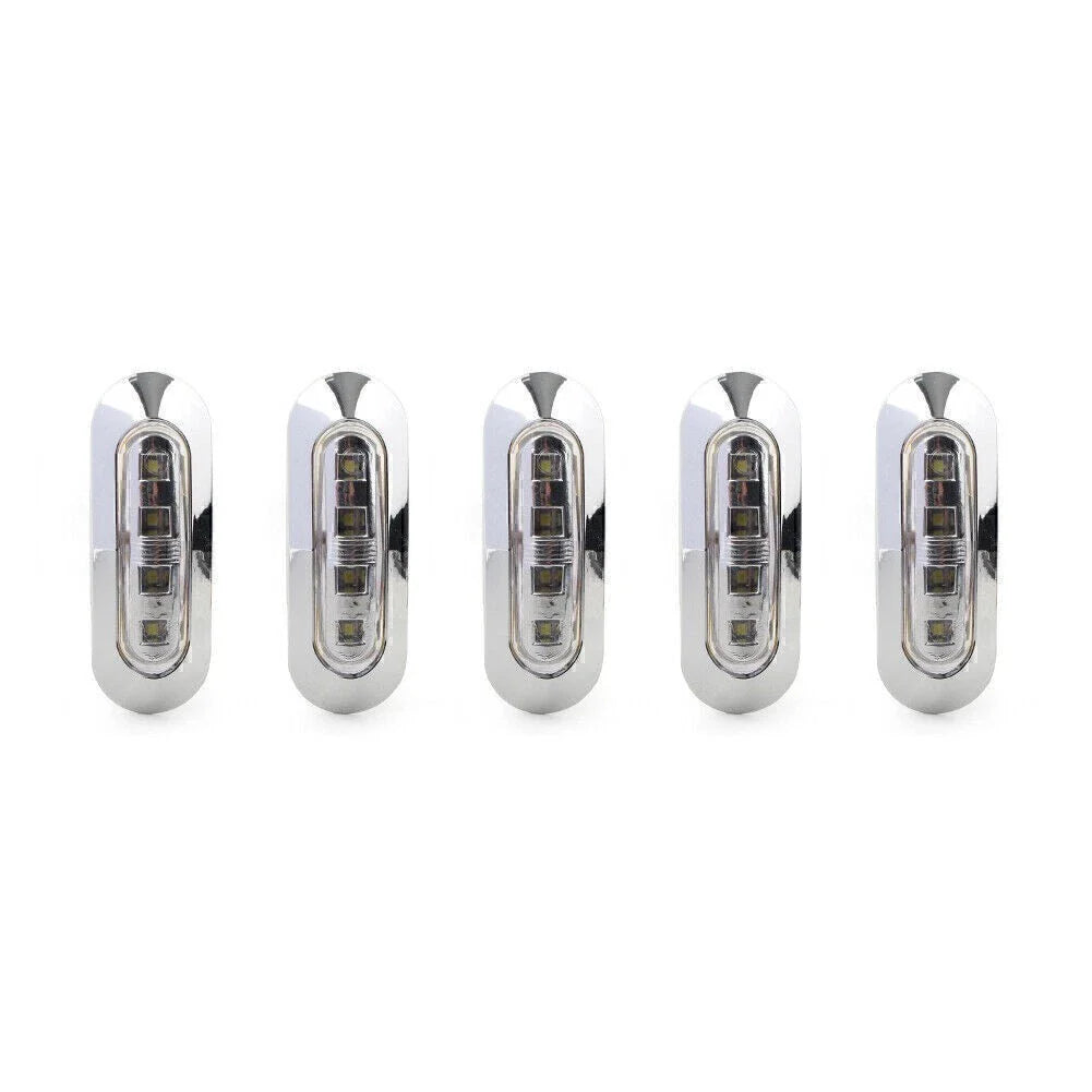 5 x LED Side Clearance Marker Lights for Truck Trailer Pickup 12V 24V