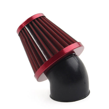48mm Air Intake Filter Cleaner for Motorcycle - Red
