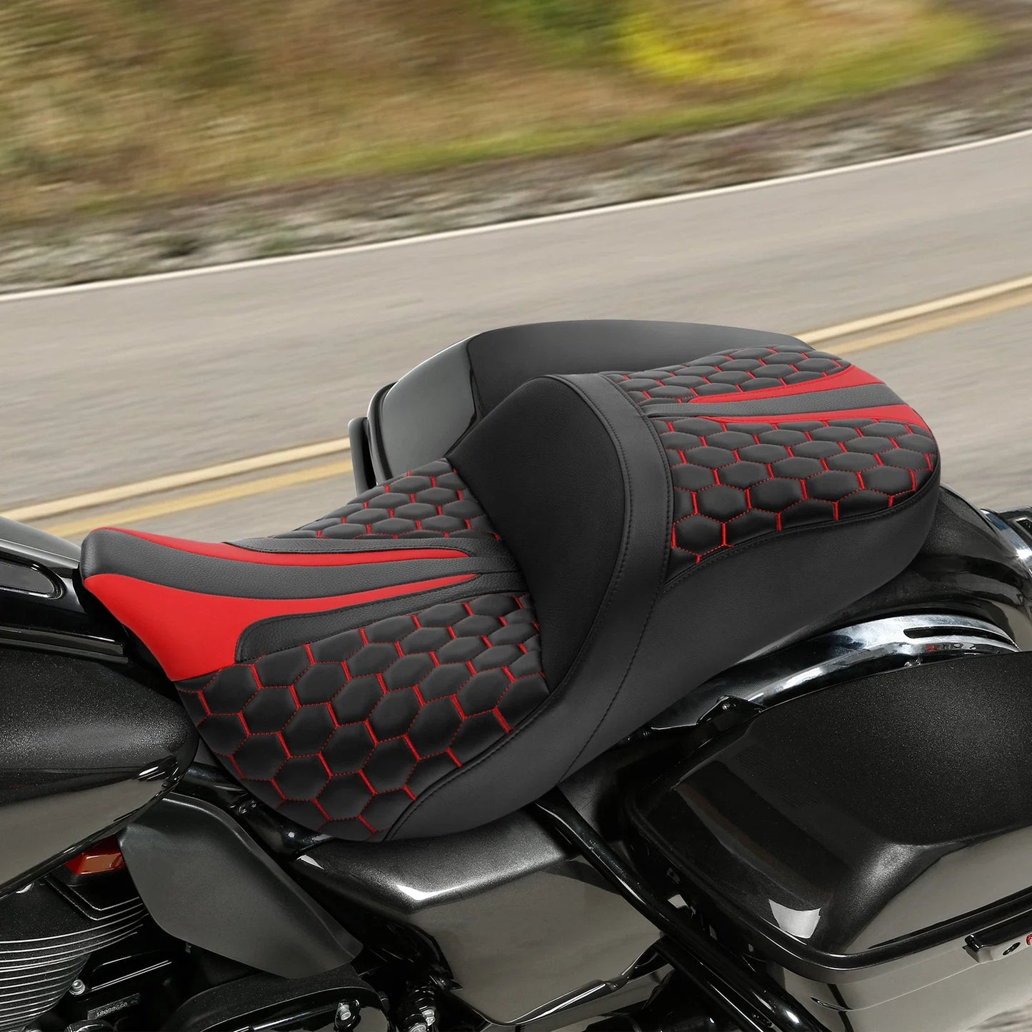 Driver Passenger Seat for Harley Touring Street Glide (2009-2023)