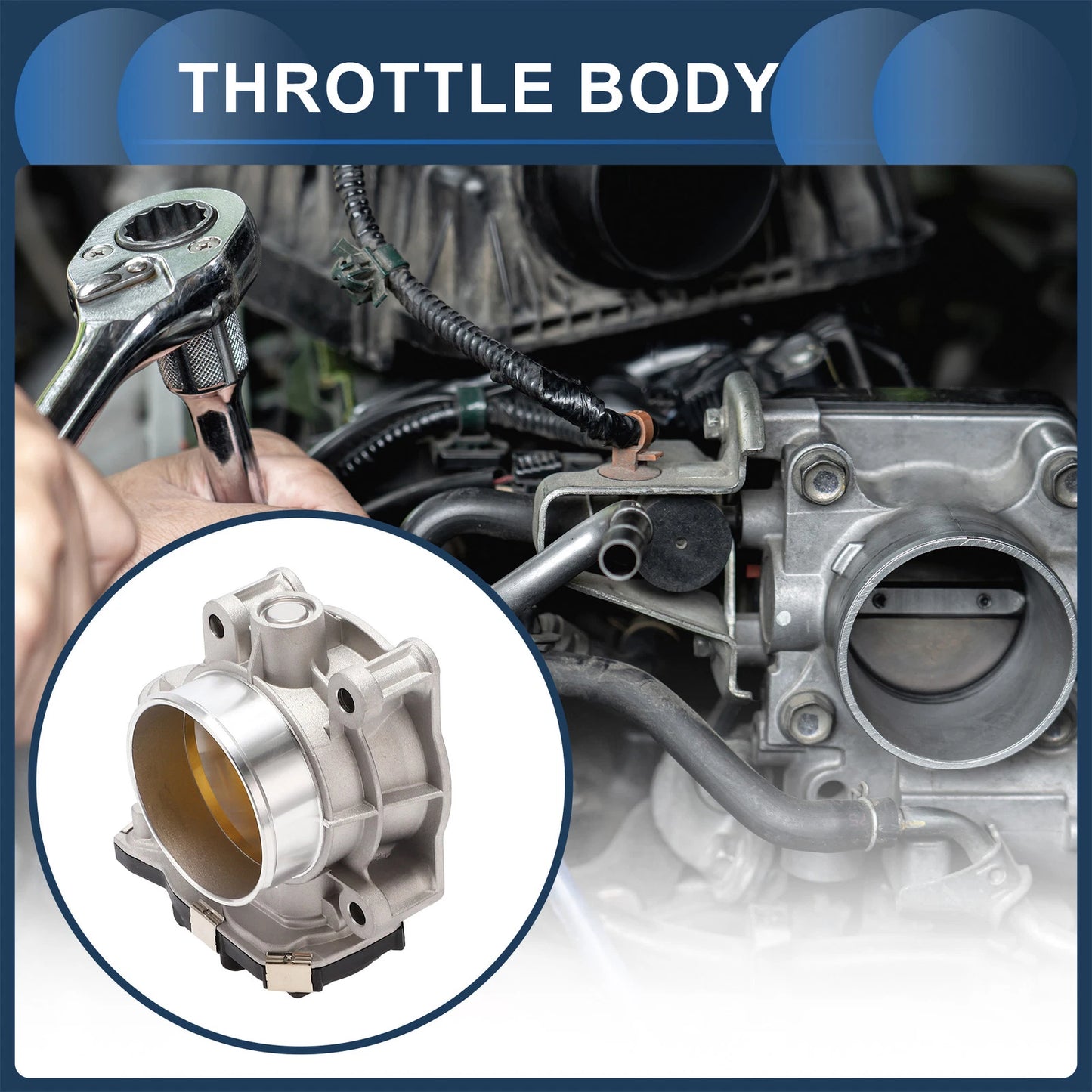 Throttle Body for Chevrolet Equinox / GMC (No. 12670834, 12632101, 12669146)