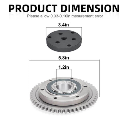 One Way Starter Clutch Bearing Gear Kit for Yamaha Raptor 660R (2002–2003)