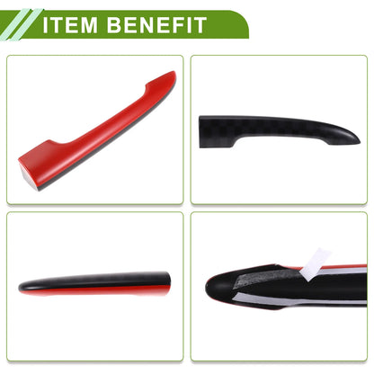 Tailgate Handle Cover for BMW Mini R55 Clubman (2006 - 2014) Black Red