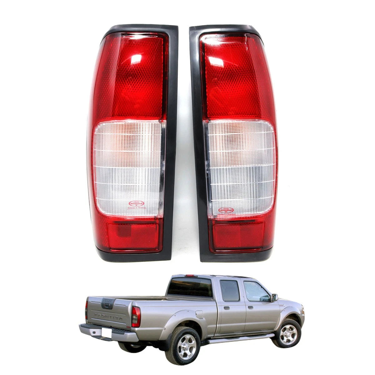 Set of 2 Rear Tail Light Lamps for Nissan Frontier Navara D22 (1998–2004)