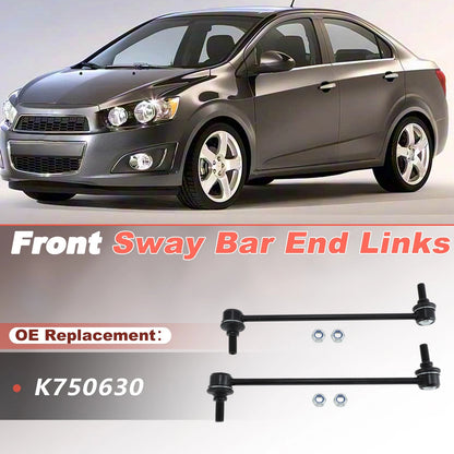 Set of 2 K750630 Front Stabilizer Sway Bar Links for Chevrolet Sonic (2012–2020)