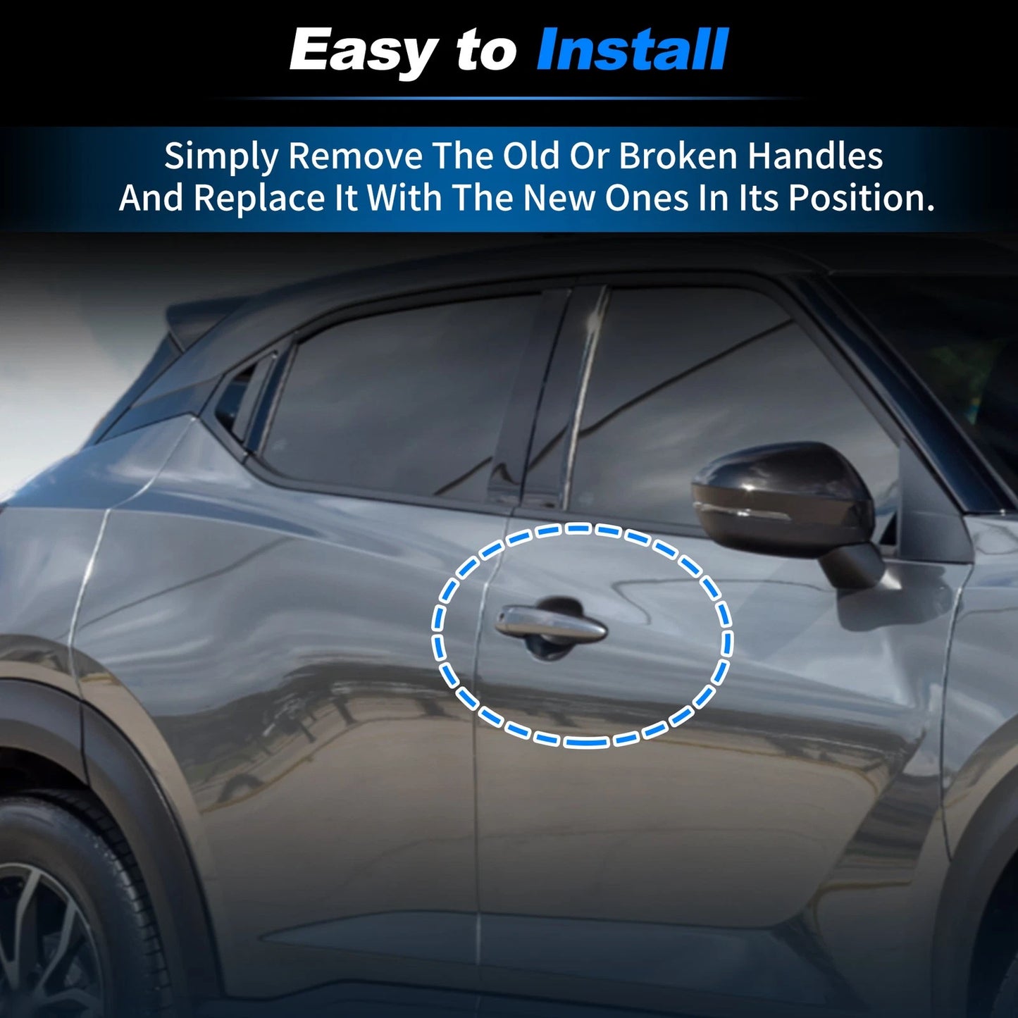 Front Left Exterior Door Handle No. 80644-3WC2A for Nissan Juke (2011–2019)