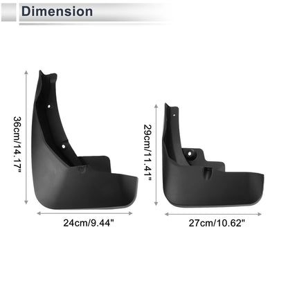 Set of 4 Mud Flaps Splash Guards for Audi Q7 (2020–2023)