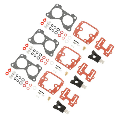 Set of 3 Carburetor Rebuild Kits for Johnson Evinrude 140-200 HP