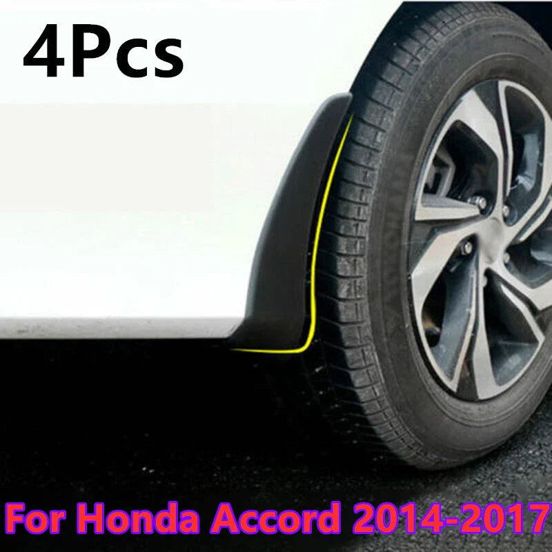 4 x Front Rear Mud Flaps Splash Guards Mudguard for Honda Accord (2014–2017)