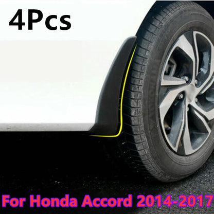 4 x Front Rear Mud Flaps Splash Guards Mudguard for Honda Accord (2014–2017)