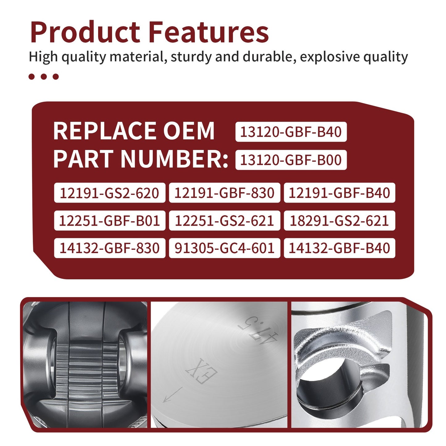 Top End Gasket Piston Kit for Honda CR85R CR85RB (2003–2007)