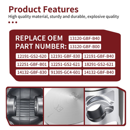 Top End Gasket Piston Kit for Honda CR85R CR85RB (2003–2007)