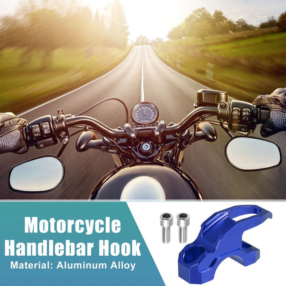 Motorcycle Handlebar Hook Set for Honda PCX160 (2012-2023) - Blue with Screws