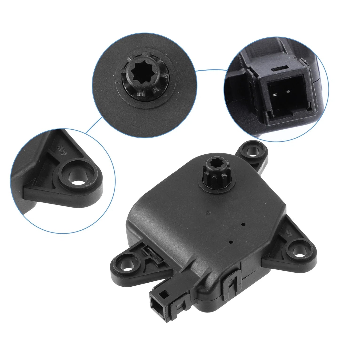 Air Door Actuator for Chrysler Aspen, Sebring (2001-2009) - 1 Pcs Black