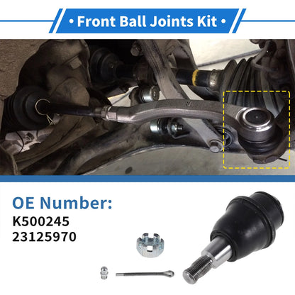 2X Front Lower Ball Joints for Chevrolet Silverado 1500 (2013–2020) K500245