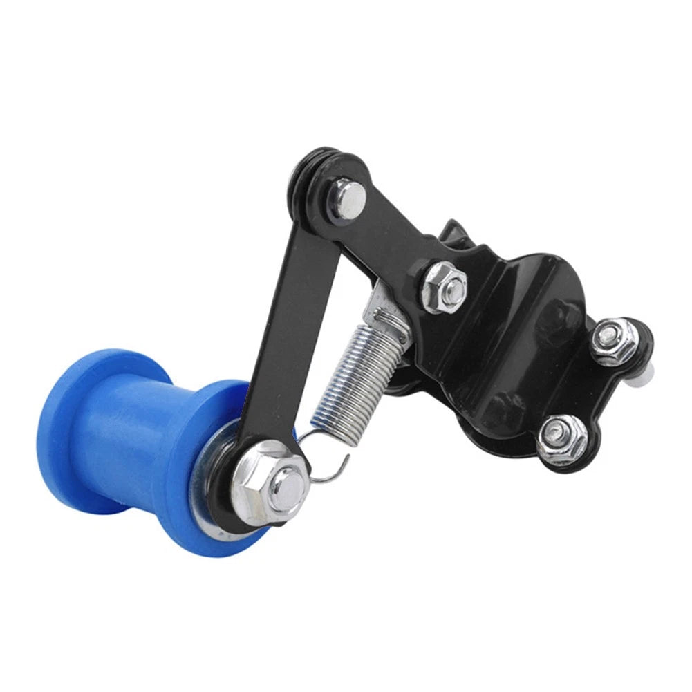 Chain Tensioner Roller Adjuster for Universal ATV Dirt Bike (Black/Blue)
