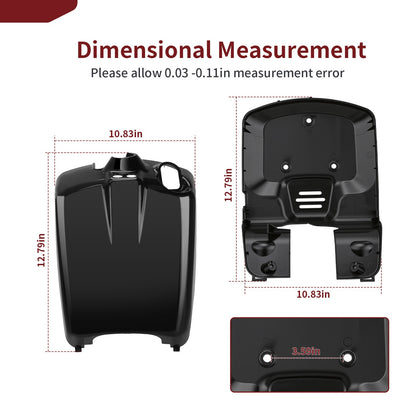 Fender & Inner Front Cover Set for Honda Ruckus 50 (2003–2024) Black