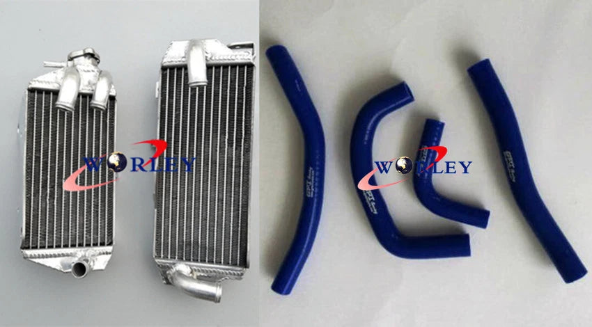 Aluminum Radiator & Silicone Hose Set for Honda CRF450R (2017–2018) RED