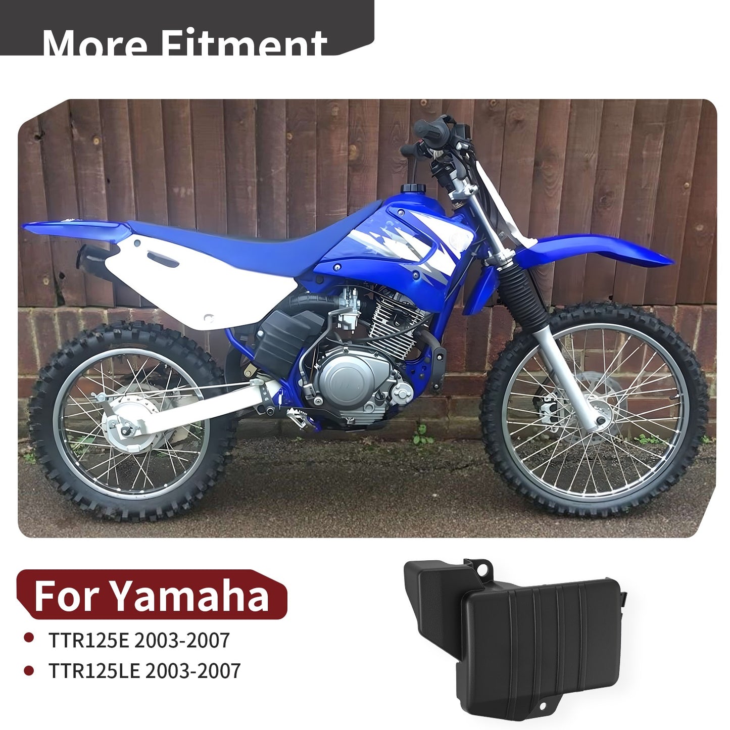 Battery Cover for Yamaha TTR125E TTR125LE (2003–2007)