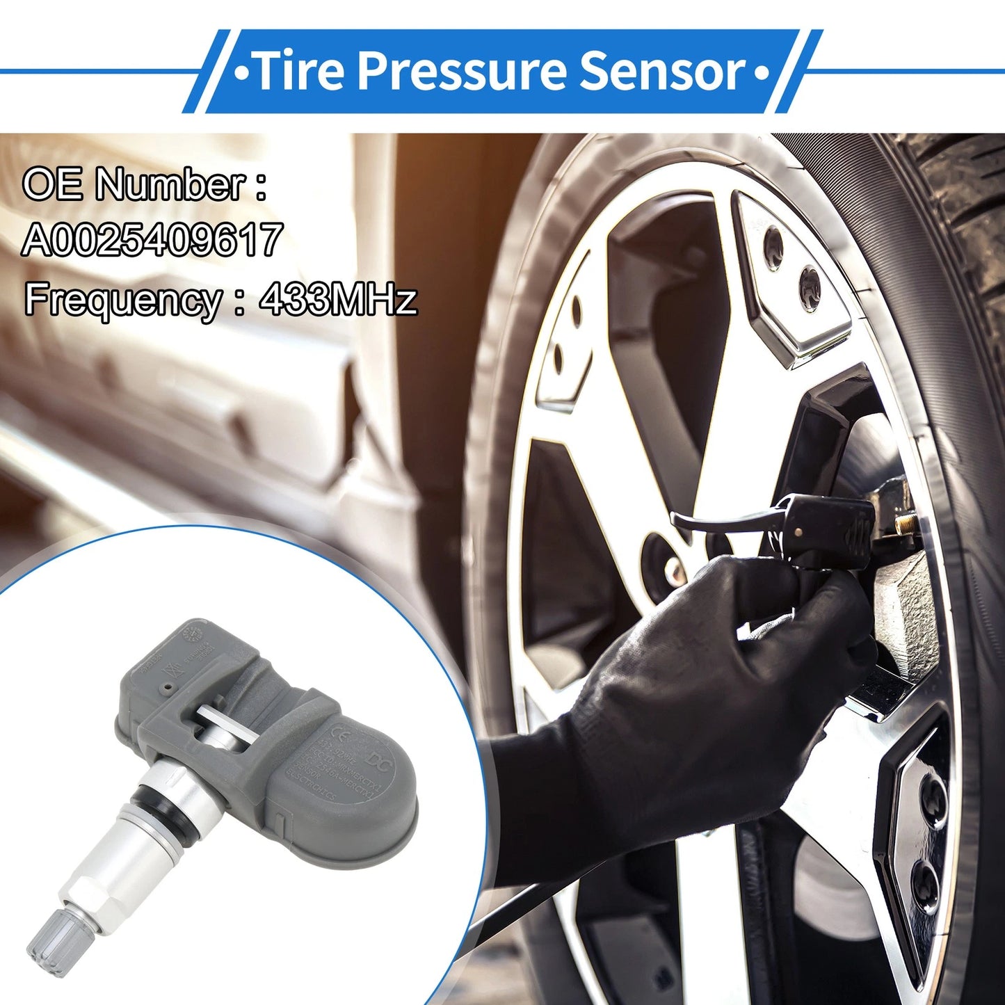 TPMS Sensor No.A0025409617 for Mercedes-Benz B-Class (2011–2018)