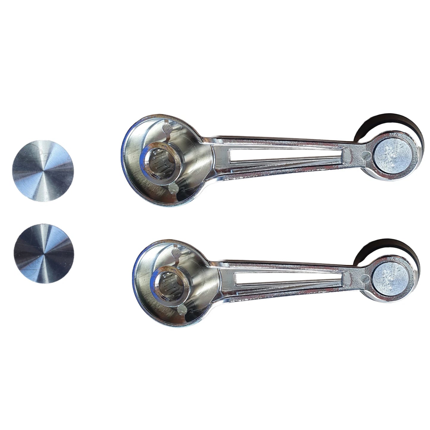 Set of 4 Window Crank Handles & Covers for Ford Falcon Mustang Bronco (1967–1977)