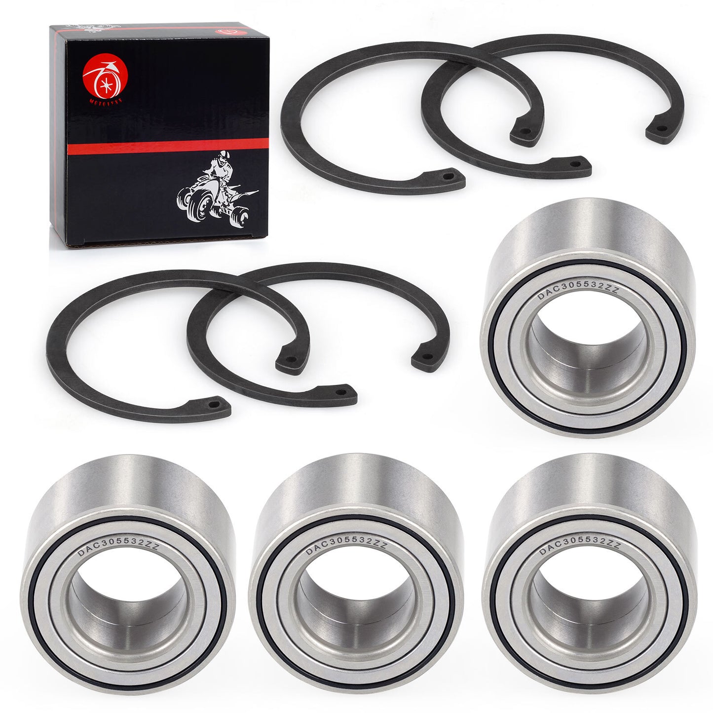 Set of 4 Wheel Bearings for Arctic Cat Prowler 500 550 650 700 1000