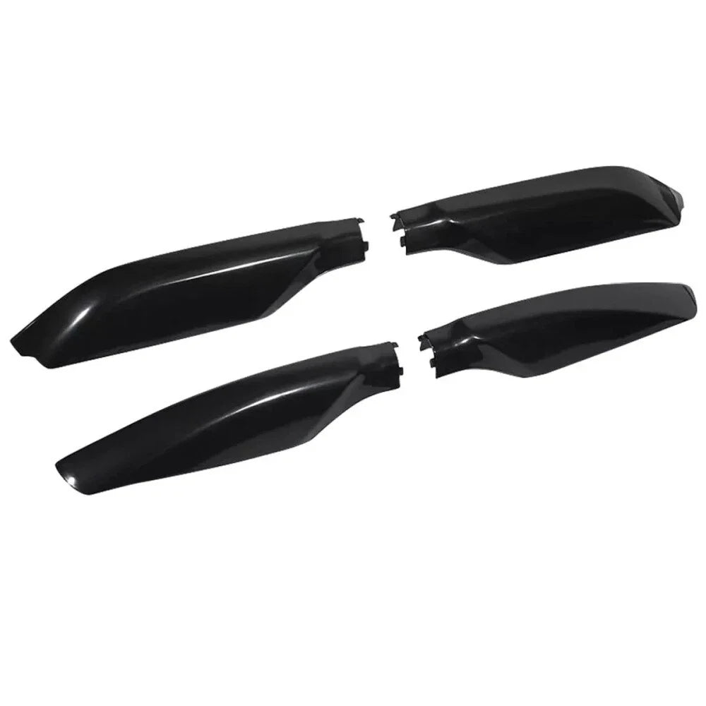 4 x Glossy Black Roof Rack Rail End Cover Caps for Toyota Prado (2010-2018)