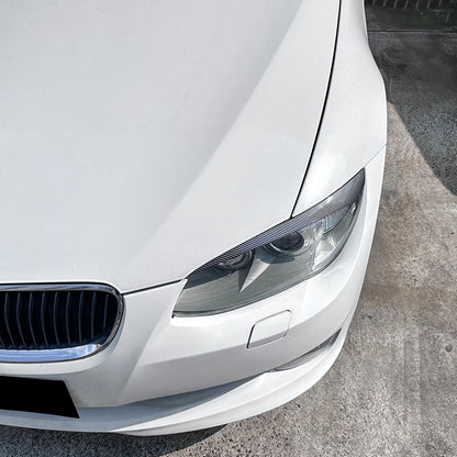 1 Pair Headlight Eyelid Covers for BMW E92 E93 (2010-2012) Carbon Style