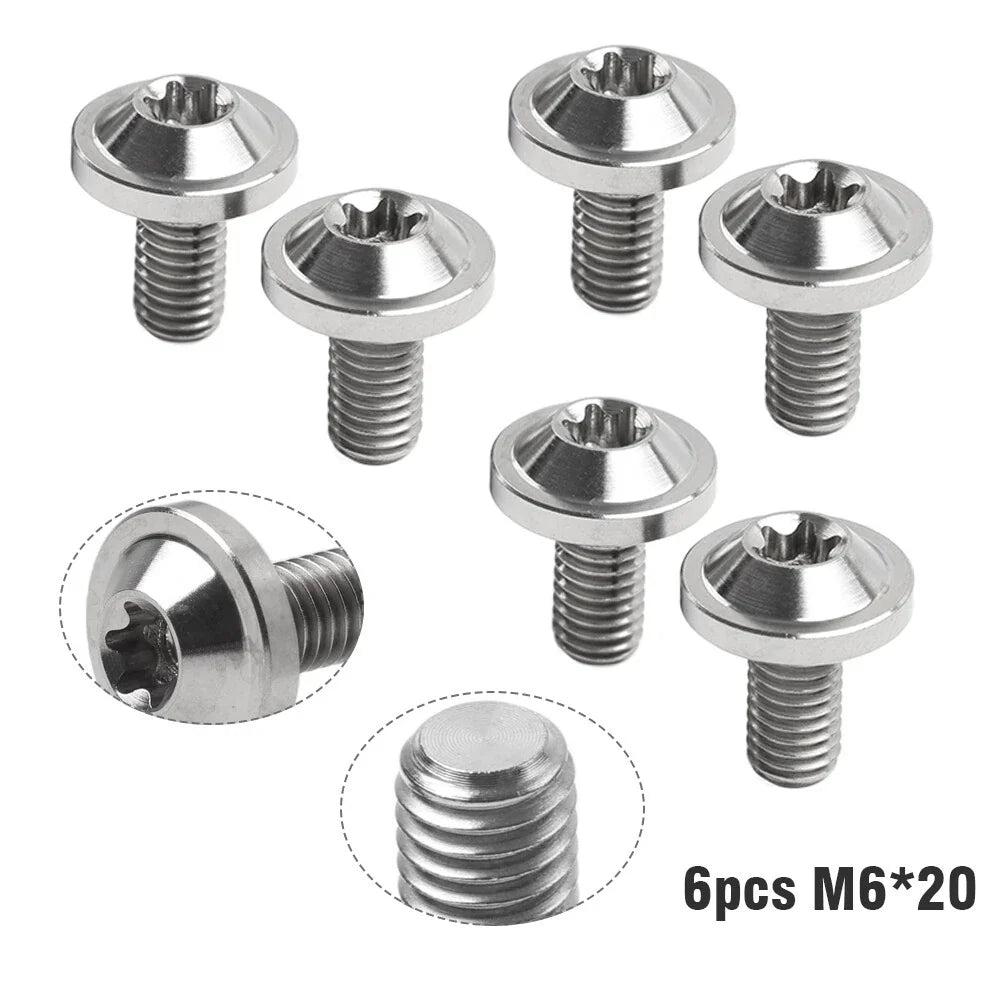 6 x M6x20mm Alloy Torx Head Screws for Titan Motorcycle Bike