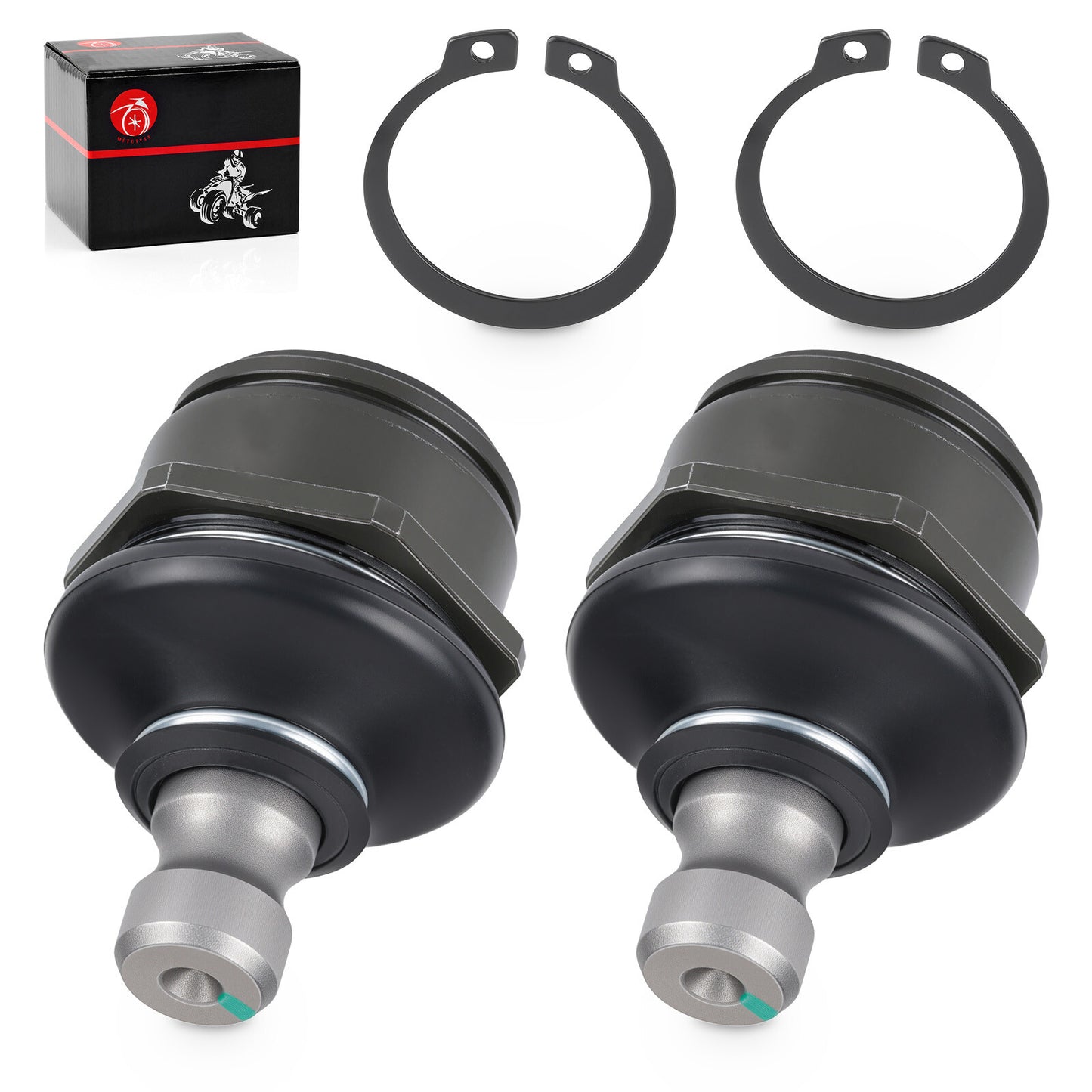 2X Front Lower A Arm Ball Joints for Kawasaki Prairie 300 400 (1999–2006)