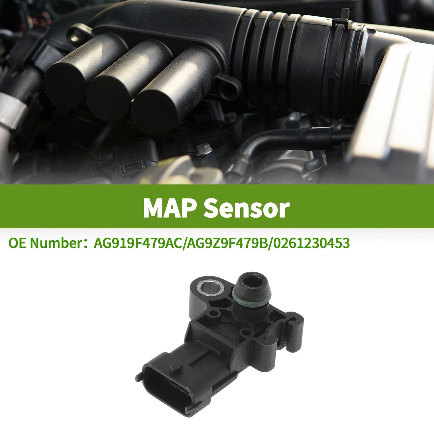 MAP Sensor No.AG919F479AC for Ford Focus 1.0 EcoBoost (2012–2018)