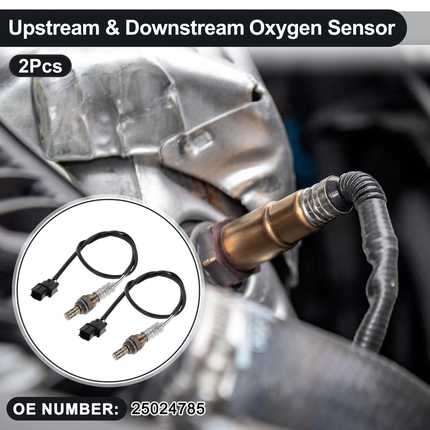 Set of 2 Upstream & Downstream Oxygen Sensors for Honda Accord V6 (2008–2011) No. 250-24785