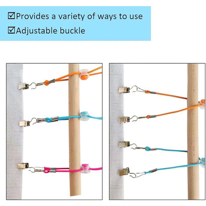 1 High Elasticity Colorful Adjustable Cross Stitch Clips for Crafting