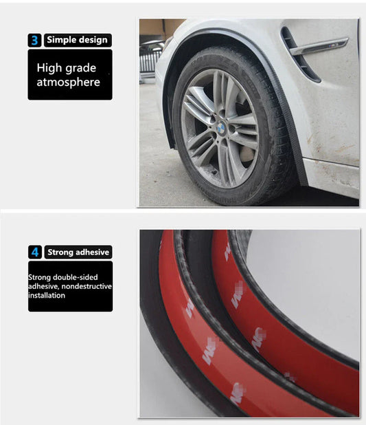 1.5m Wheel Fender Extension Moulding Flares Trim for SUV
