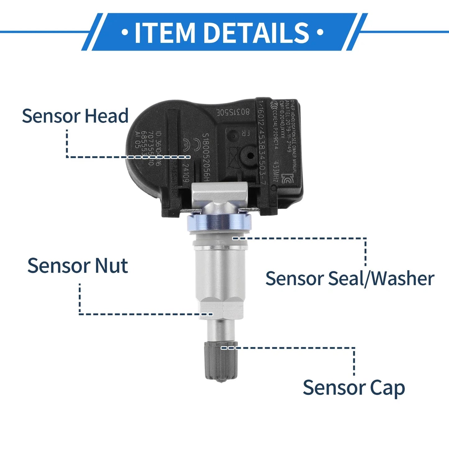 TPMS Tire Sensor for BMW 3-Series GT (2013 - 2016)